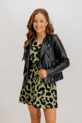 Black Ria Leather Jacket