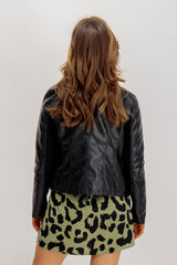 Black Ria Leather Jacket