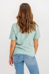 Pastel Green Gene Solid Coloured T-Shirt