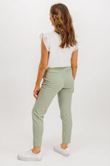 Lisa Jade Green Slim Fit Trousers
