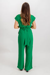 Emily & Me Green Anna Jumpsuit