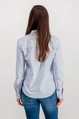 Rena Blue Striped Shirt