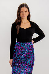 Emily & Me Penelope Black Bodysuit