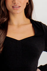 Emily & Me Penelope Black Bodysuit