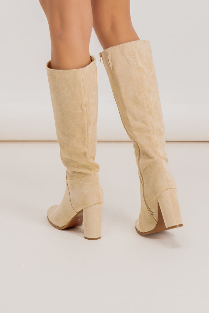 Joni Cream Beige Calf Boot