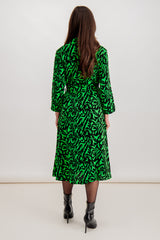 Emily & Me Green & Black Judy Shirt Dress