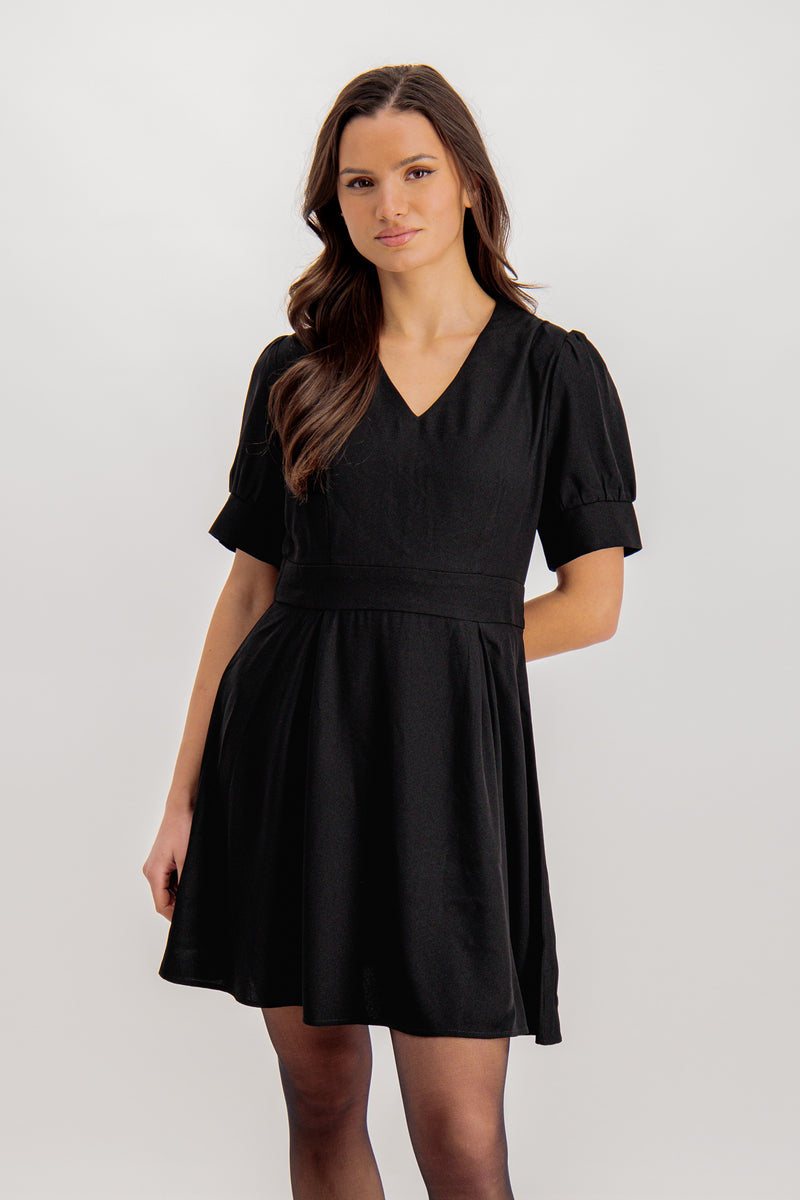 Emily & Me Black Morgan Short Dress