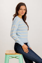 Blue Striped Lina Knit