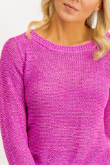 Pink Mor Round Neck Knit
