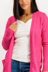 Pink Yarrow Viril Open Knitted Cardigan