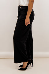 Carrie Button Wide Leg Trousers