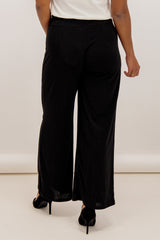 Carrie Button Wide Leg Trousers