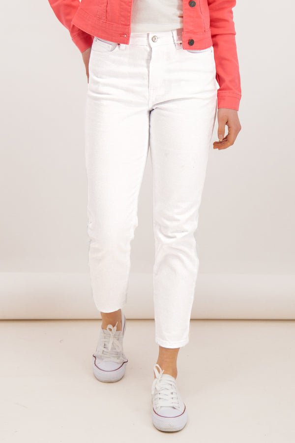 Emily White High Waisted Stretch Jeans
