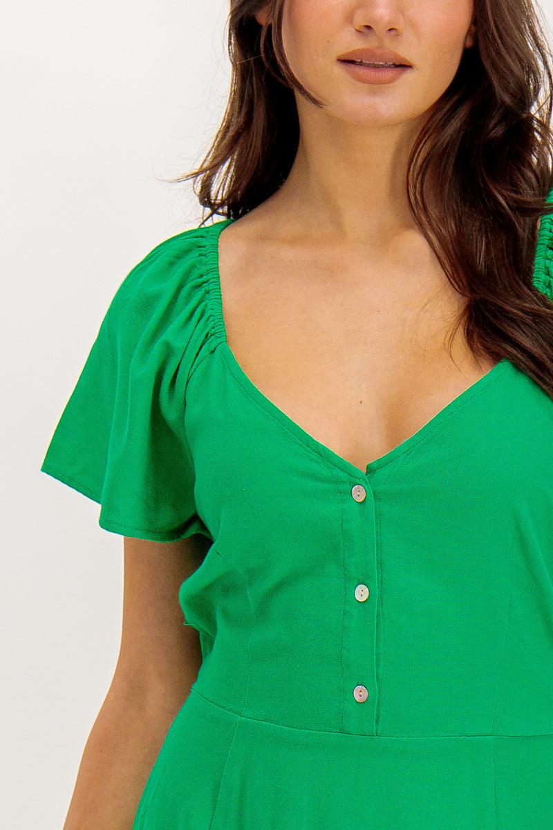 Milo Green Midi Dress