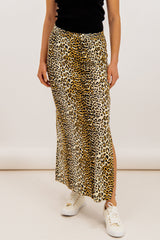 Mooney Maxi Leopard Print Skirt