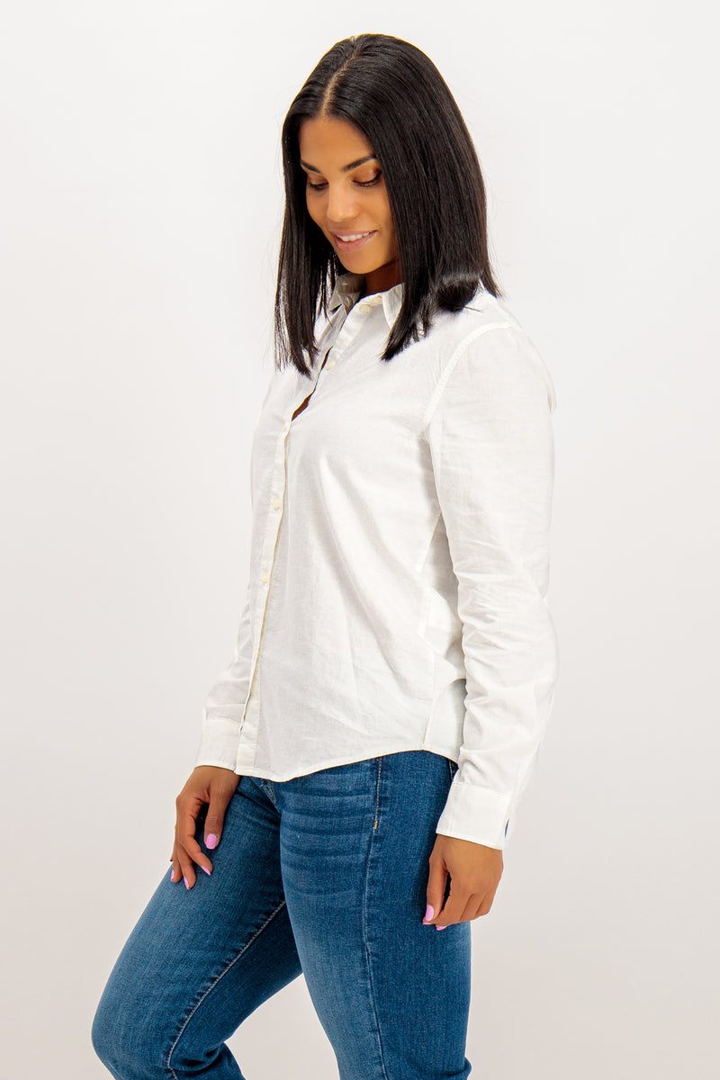 Rena Oxford Shirt In White