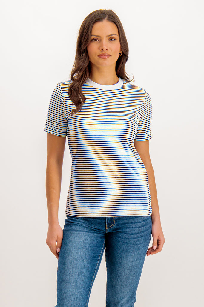 Sam Striped Cotton O-Neck T-Shirt