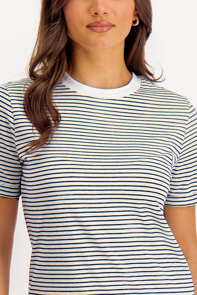 Sam Striped Cotton O-Neck T-Shirt