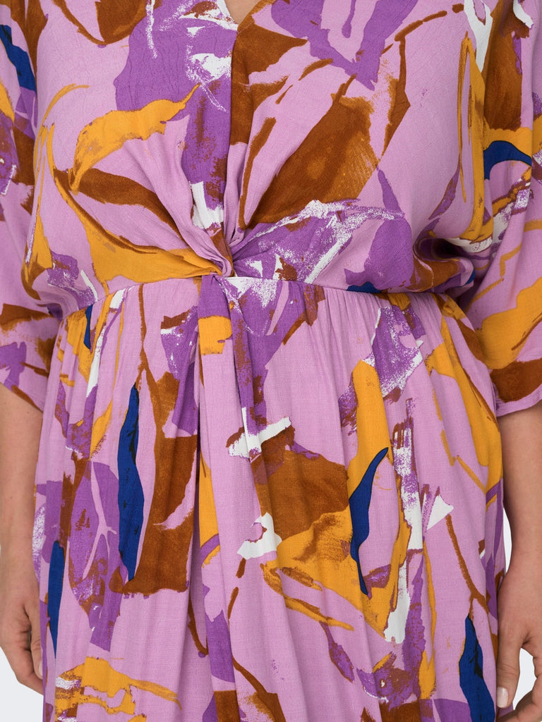 Curve Dalisa Abstract Print Dress